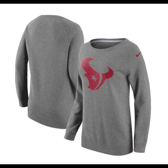 Nike Tops - Nike Houston Texans Boyfriend Pullover Sweatshirt